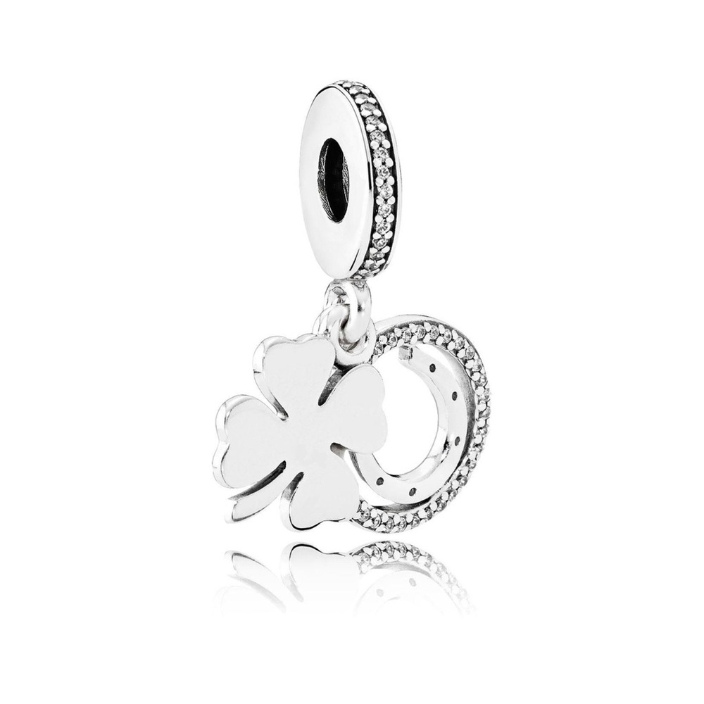 Pandora Lucky Day Dangle Charm, Clear Cubic Zirconia